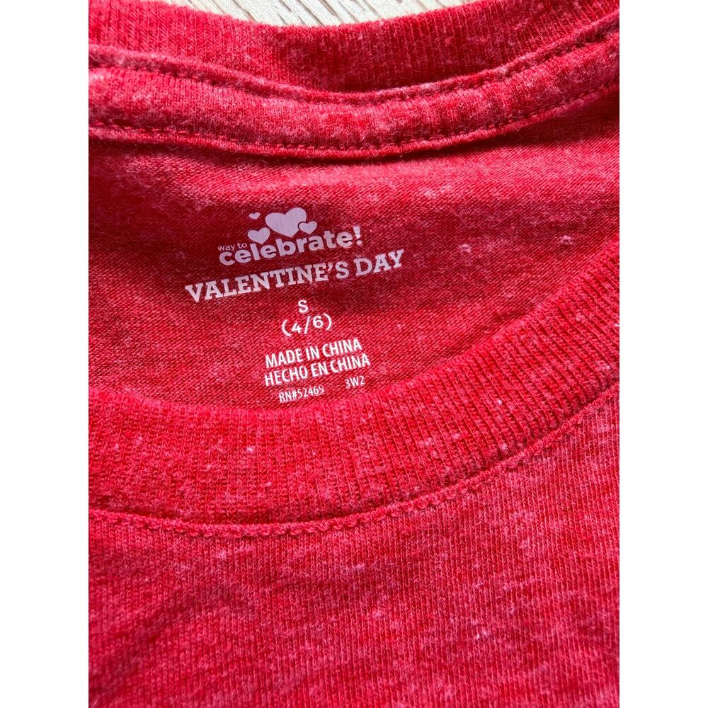Celebrate Valentines Day Lovely Red 'Faith Hope Love' T-Shirt - Small - Picture 3 of 6